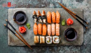 New Salted Shrimp Sushi Roll – A Modern Dish Packed with Coastal Flavors in Danang – Surprisingly Fresh and Delicious 2025