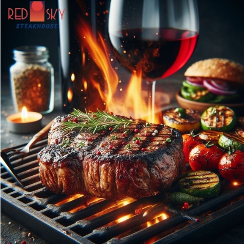 classy steak restaurant Danang